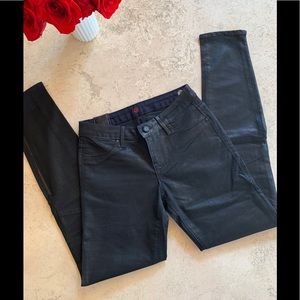 Sinclair brand wax coated jeans